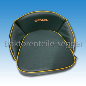 Sitzkissen Holder grün/gelb mit Stick "HOLDER" Gr. 2